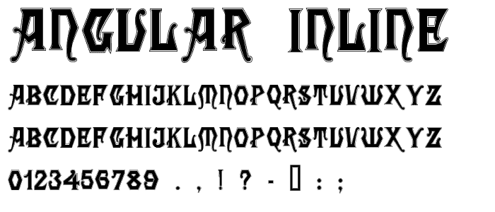 Angular Inline font